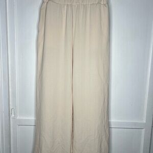 Emery rose size M Chic Cream Wide-Leg Women's Pants